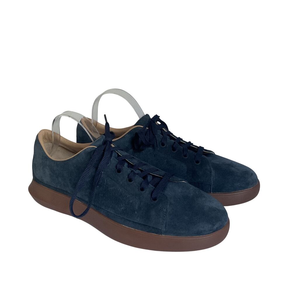 Under Armour Suede Sneakers Blue Gum Sole Casual Shoes Size 9.5